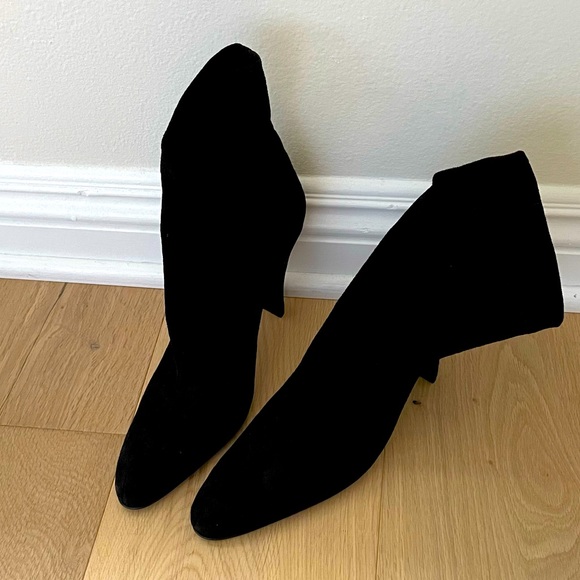 Robert Clergerie Suede Sock Boots - Picture 2 of 6